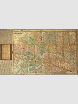 Indicator Map of London and Visitor's Guide by SMITH, C (1875)